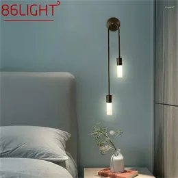 Wall Lamps 86LIGHT Brass Lamp Modern Gold Sconces Simple LED Indoor Light For Home Living Room