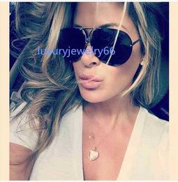 Big Brand Design Aviation Sunglasses Men Fashion Shades Mirror Female Sun Glasses For Women Eyewear Kim Kardashian Oculo