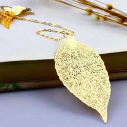 Handmade Bookmark Metal Leaf Butterfly Pendant Bookmarks Gift Set For Teachers Book Lovers Feather Reading Female