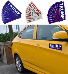Trump Car Stickers 13 Styles 7623cm Keep Make America Great Again Donald Trump Stickers Bumper Sticker Novelty Items 10pcsset OO5537816
