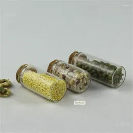 Storage Bottles /lot 5ml 7ml 10ml 14ml 18ml 20ml 25ml 30ml Glass Test Tube With Cork Stopper Message Jars Vials Gift Art DIY Crafts