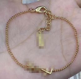 Gold bracelet Jewelry rope bracelet Brass Copper Designer Chain Pendants Fashion Womens Charm Bracelets