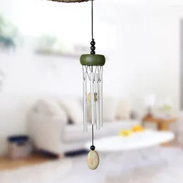 Decorative Figurines Metal Tubes Wind Chime Indoor/outdoor Gift Hanging Pendant Home Decor Imitation Bronze Aluminum Wood Bell Shape
