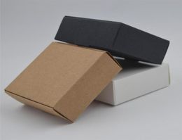 17 sizes Whole Brown Kraft Paper Box White Gift Box Cajas de Carton Soap Packaging Wedding Favours Candy Gift 100pcs6818647