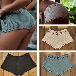 Bikini For Women 2024 Bath Suit Swimsuit Cover Up Summer Dress Handmade Crochet Sexy Beach Swim Trunks Solid Acrylic Pareo