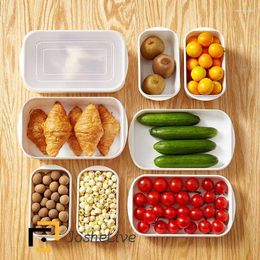 Storage Bottles Household Sealed Food Sorting Case Fresh-keeping Box Moisture-proof Stackable Bento Kitchen