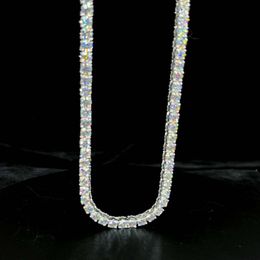 Custom Size Bling Accessory For Necklace Hip Hop Iced Out Vvs Moissanite Diamond Tennis Chain