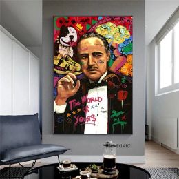 Street Graffiti Success Make Money Canvas Painting Funny Designed Rich Money Wall Posters Prints Wall Art Pictures For Living Room Home Decor Cuadros No Frame