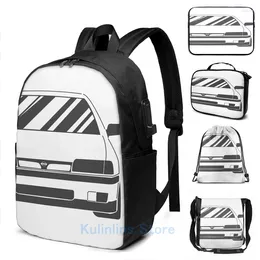 Backpack Funny Graphic Print First P10 USB Charge Men School Bags Women Bag Travel Laptop