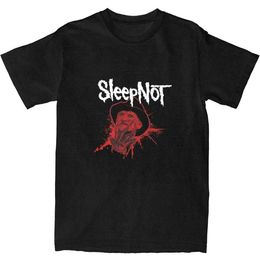 Men's T-Shirts Mens T-shirt Sleep No T-shirt Casual Fun Horror Movie Summer T-shirt Y2K Retro Casual Cotton Top Gift CreativityL2405