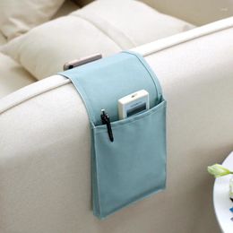 Storage Bags Sofa Side Pouch Cotton Linen Bedside Hanging Couch Bag Organiser Bed Desk Pockets