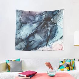Tapestries Blush And Darkness Abstract Alcohol Ink Painting Tapestry Decoration For Rooms Decorations Room House Decor