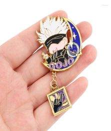 Pins Brooches Japanese Manga Gojo Satoru Anime Cute Enamel Pin Badge Cartoons Collar Lapel For Backpack Decoration Jewellery GiftsPi1148258