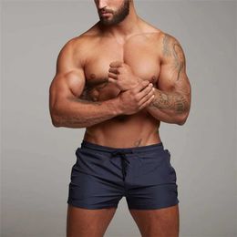 Men's Shorts New Quick Dry Board Shorts for Men Summer Casual Active Sexy Beach Surf Swimi Shorts Man Fitness Gym Shorts with Zipper Pocket Y240507