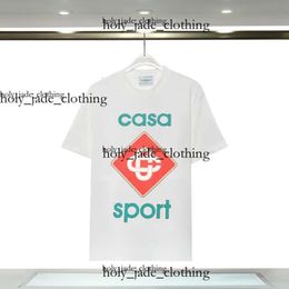 Casa Blanca Men Designer T Shirt Casa Blanca Man Spring Summer New Style Starry Castle Short Sleeve Casablanc Shirt Men Shirts Tennis Club US Size S-Xxl 852