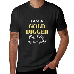 Men's Polos I Am A Gold Digger T-Shirt Korean Fashion Sweat Customs Design Your Own Boys Whites Mens Vintage T Shirts