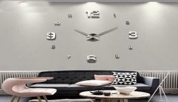 2021 wall clock living room Large Wall Clock DIY Quartz Clocks Watches Acrylic Mirror Stickers Living Room Decor home wall clock X2461154