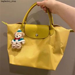 Luxury Leather Designer Brand Nylon Shoulder Bag Tote French Bag Embroidered Tote Bag Handbag Dumpling Bag Spliced Mommy Bag Commuting Large CapacityGS9O