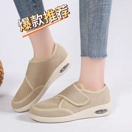 Casual Shoes 2024 Spring/Summer Mom Tenis Breathable Fashion Air Cushion Wedge Comfortable Walking Plus Size 4