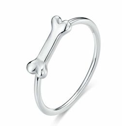 Unique European Women Girls 925 Sterling Silver Cute Bone Finger Rings Size 68 for Christmas Gifts14764814952463