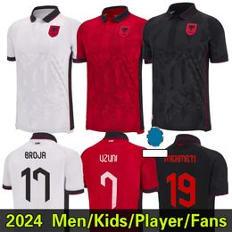 23 24 25 Albania Soccer Jersey BROJA ASANI DJIMSITI 2024 Euro Cup Islands National MEHMETI K.BARE ASLLANI UZUNI HYSAJ Team Home Away 3rd Football Shirts Kit