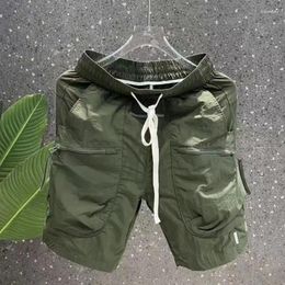 Men's Shorts Men Light Weight Thin Short Pants Casual Cargo Sports Baggy Workout Pocket Straight Quick-drying Drawstring