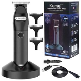 Electric Shavers Kemei 1753 Pro Corded Cordless Men Electric Hair Trimmer Professional Barber Hair Clipper Beard Haircut Machine Rechargeable T240507