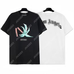 Palm 24SS Summer Letter Printing Broke Palm Logo T Shirt Boyfriend Gift Loose Oversized Hip Hop Unisex Short Sleeve Lovers Style Tees Angels 2198 FMP