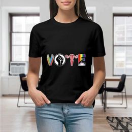 Women's T-Shirt Vote Shirt Banned Books Shirt Print T Shirt for Women Graphic Shirts Casual Short Slved Black Female T O-neck T-shirts Y240506