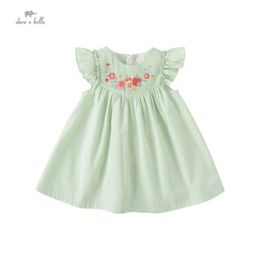 Girl's Dresses Dave Bella Girls Dress Childrens Baby Summer Casual Cotton Ventilate Flower Cute Princess Party Outdoor DB2234898L2405