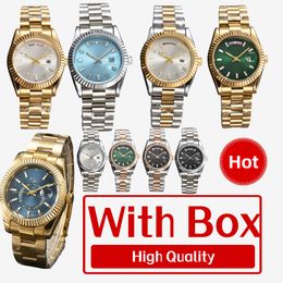 Day Date Luxury Watch High Quality With Box Womenwatch Roles Watch Designer Watch 41/36mm Stainless Steel Montre De Luxe Menwatch High Quality