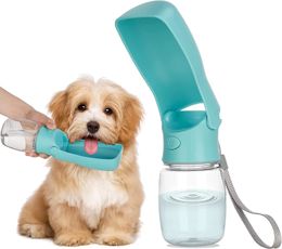 Dog water bottle - foldable dog water dispenser for outdoor walking portable pet water bottle for travel leak proof BPA free 240425