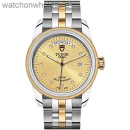 Luxury Tudory Brand Designer Wristwatch Swiss Watch Emperor Series Diamond Set Steel Band Mechanical Watch Men 56003-68063 with Real 1:1 Logo