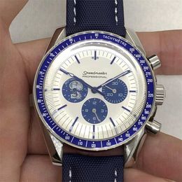 Designer Watch reloj watches AAA Mechanical Watch Oujia Super Six Needle Blue Needle White Face Fully Automatic Mechanical Watch CL00 Machine EMWJ 4R1D