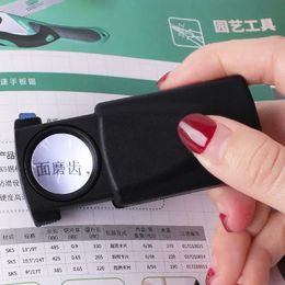 Jewellery Magnifier 30X Portable Microscope Magnifying Glasses Pull-Type LED Lighted Magnifier Slide Out Microscope Loupe