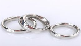 9 5mm thickness 40mm 45mm 50mm size male penis ring stainless steel help erection delaying time weight ring scrotum ring sex toys 9195813