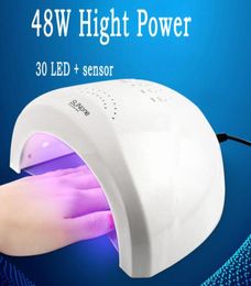 24w48W AUTO LED UV Lamp Light Bulb Dry Automatic sensor 48w Dryer 53060S for ALL UV Gel LED Polish Nail Art Manicure Pedicure N2331870