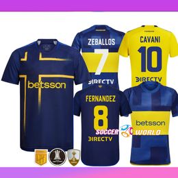 2024 Boca Juniors Soccer Jerseys 3rd Kids Kit VARELA ZEBALLOS VILLA Full Kit 24 25 CABJ Camisa de Futebol Football Shirt Home Away White Third Yellow MARADONA ROMAN