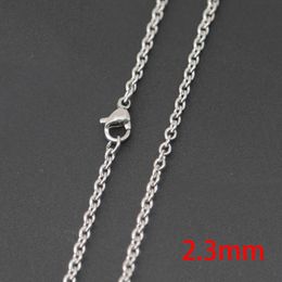 10pcs super lowest price Silver Jewellery Stainless Steel 18 20 24 30 2 3mm necklace Chains for living glass lockets & Diffuser oil L 267Y