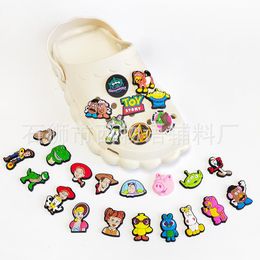 Anime charms wholesale childhood memories toys cartoon charms shoe accessories pvc decoration buckle soft rubber clog charms fast ship