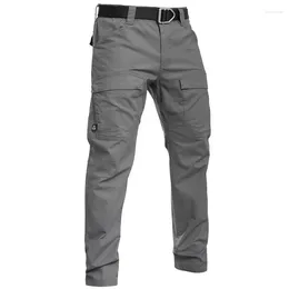 Men's Pants 2024 Men Army Tactical Military Cargo Waterproof Outdoor Woring Hiking Safari Style Trousers Male Multi Pockets