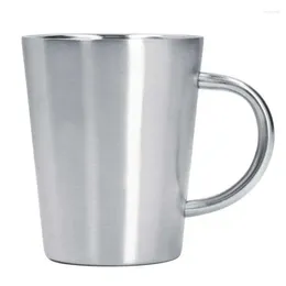 Mugs Beer Mug Stainless Steel Harmless Coffee Cup Rustproof 350ML Double Layer For Restaurant Office