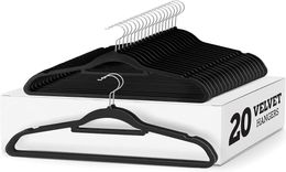 Nobemall Premium Non Slip Clothes Velvet Hangers Heavy Duty Suit Hanger4659571