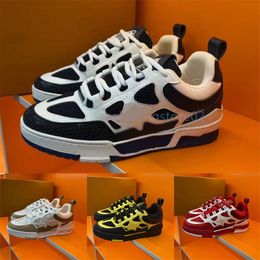 Skate Sk8 Sneakers Designer Trainer Sneaker Casual Shoes Runner Shoe Outdoor Leather Flower Running Fashion Classic Women Men shoes Size 35-45 z2