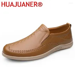 Casual Shoes Brand Black Men Loafers Soft Moccasins Man High Quality Luxe Genuine Leather Boat Flats Male Driving