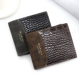 HBP Men 2021 Latest Casual Mens Short Wallet Designers Wallets Bags Leopard Print Europe and America Snakeskin Fashion Trend Purse 185G