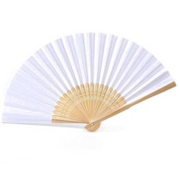 Chinese Style Products 1/5Pcs Hand-Painted Foldable Paper Fan Portable Party Wedding Supplies Chinese Hand Dance Fan Gift Ramadan Decoration 21cm