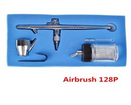 035mm 22CC 128P Airbrush Double Action Professional Capacity Pen Spray Gun Kit Set for Makeup Tools2246668