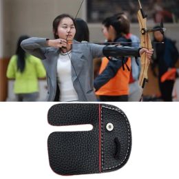 Gloves Archery Finger Tab Wear Resistant Anti Slip Accessory Shooting Practise Gear Finger Tab for Exercise