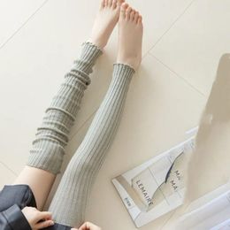 Women Socks Japanese Style Jk Kawaii Lolitas Solid Colour Knitted Cover Harajuku Foot Pile